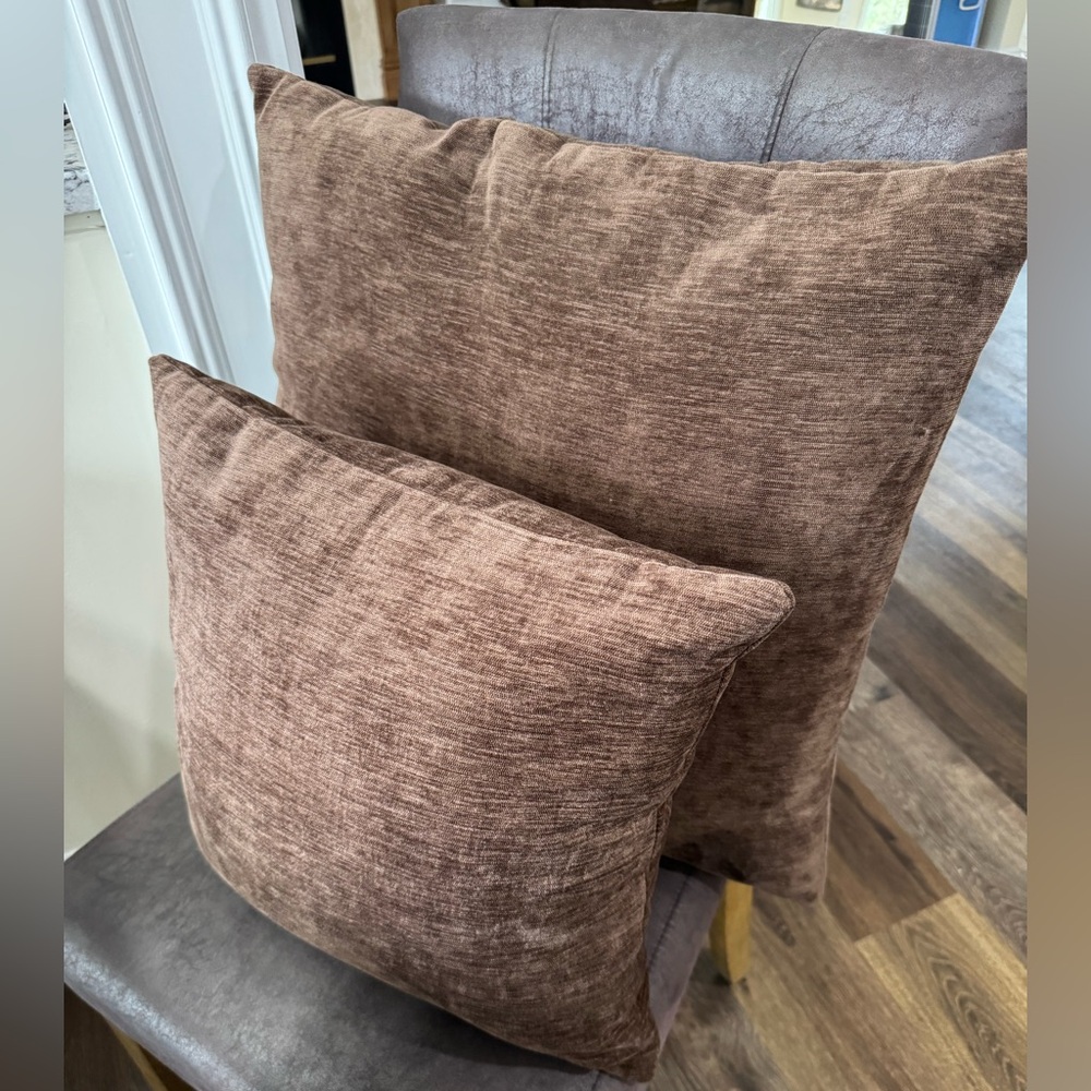Brown throw pillows / throw pillows / at home / home accents